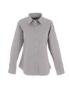 UC703 Ladies Pinpoint Oxford Fill Sleeve Shirt Silver Grey colour image